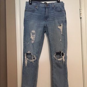 Express distressed girlfriend jeans Size 4